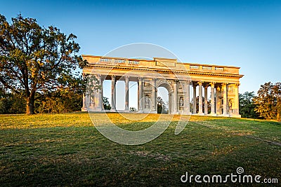 Colonnade on Reistna Stock Photo