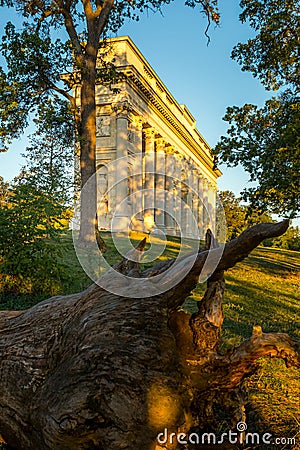 Colonnade on Reistna Stock Photo