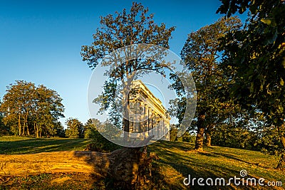 Colonnade on Reistna Stock Photo