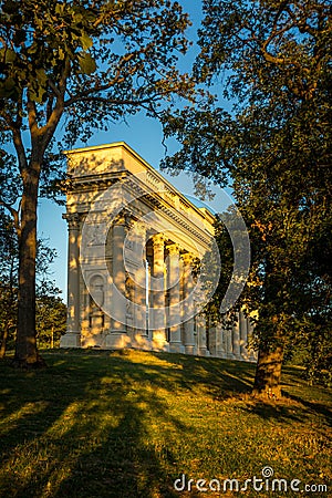 Colonnade on Reistna Stock Photo