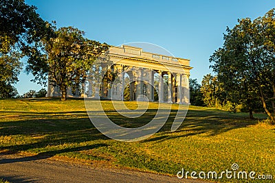 Colonnade on Reistna Stock Photo