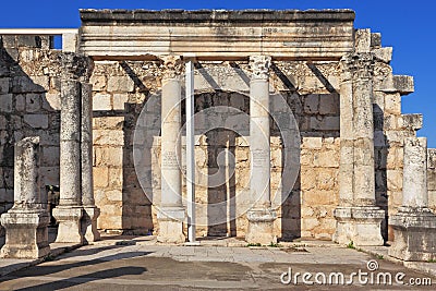 A colonnade in the Roman style Stock Photo