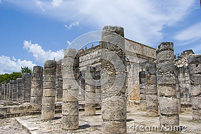 Colonnade stones Stock Photo