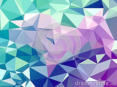 Color abstract poligonal background Vector Illustration