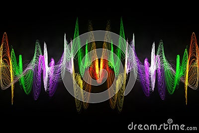 Color abstract sound wave Stock Photo