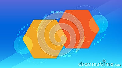 Color abstract vector background. Trendy minimalistic geometric design. Creative Eps10 composition. Windows style. Vector Illustration