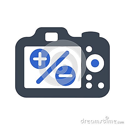 Color adjust mode icon Vector Illustration