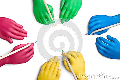 Color agreement-6 Stock Photo