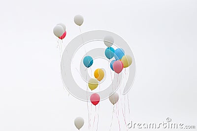 Color balloons Stock Photo