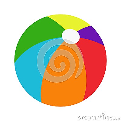 Color beachball Vector Illustration
