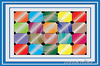 Color box design vector image Stock Photo