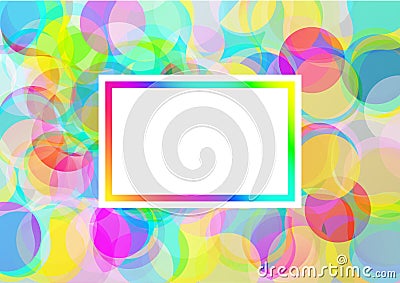 Color Bubbles Background Vector Illustration