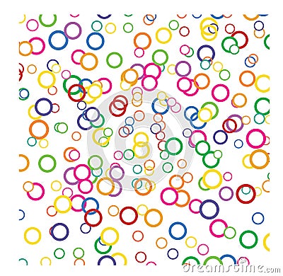 Color bubbles texture Vector Illustration