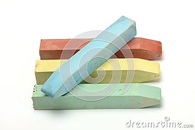 Color chalk Stock Photo