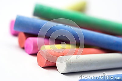 Color chalk Stock Photo