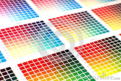 Color chart Stock Photo