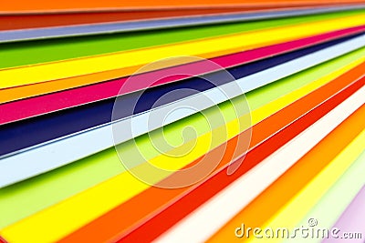 Color chart guide background, colored catalog. Color card palette Stock Photo