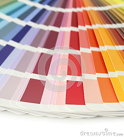 Color chart swatches Stock Photo