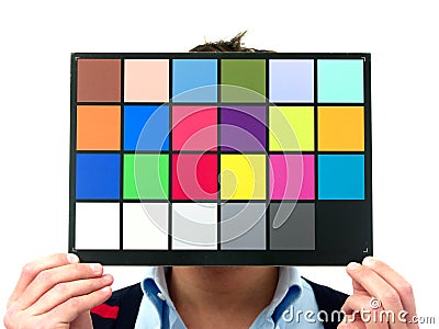 Color checker Stock Photo