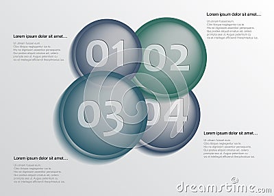 Color circel infographic Vector Illustration