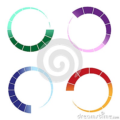 color circle download. Computer interface. Vector illustration. Vector Illustration