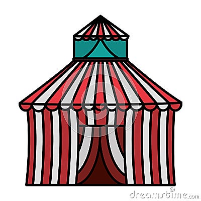 Color circus entertainment carnival party celebration Vector Illustration