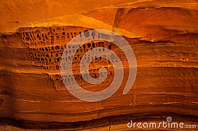 Color conyon in Sinai desert, Egypt Stock Photo