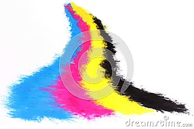 Color copier toner Stock Photo