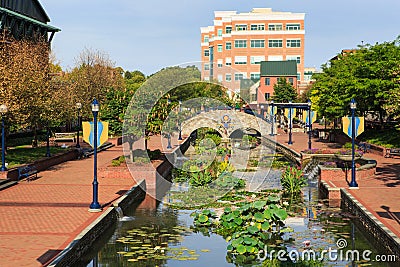 Color on the Creek - Frederick Maryland Editorial Stock Photo