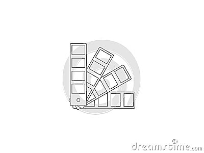 Color, design, pantone icon. Vector illustration. flat design. Vector Illustration