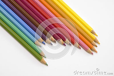 Color drawing pencils Stock Photo