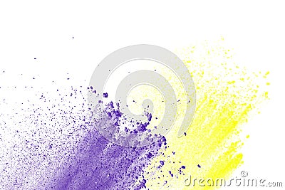 Color dust explosion Stock Photo