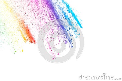 Color dust explosion Stock Photo