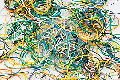 color elastic bands Stock Photo