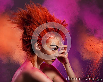 Color explosion Stock Photo