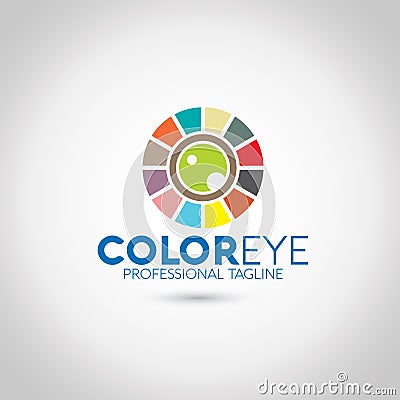 Color Eye Vector Illustration