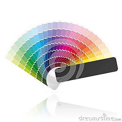 Color fan Vector Illustration