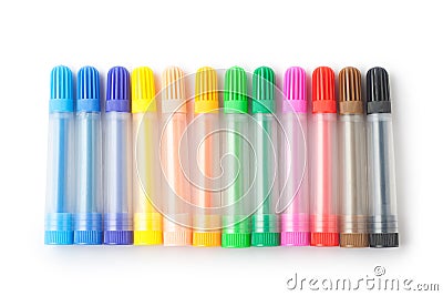 color felt-tip pens Stock Photo