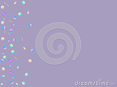 Color Festival Confetti Invitation. Vector Illustration