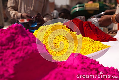 Color full colors of holi Stock Photo