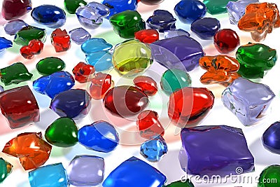 Color gemstones Stock Photo