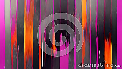 Color glitch abstract background digital artifacts Cartoon Illustration