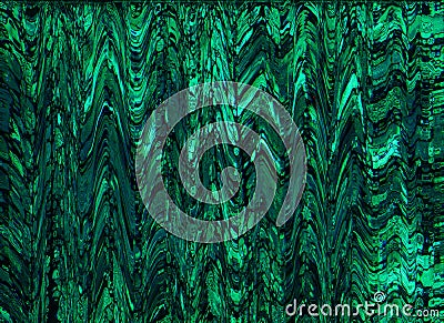 color glitch background static noise green black Cartoon Illustration