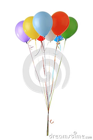 Color glossy balloons Stock Photo