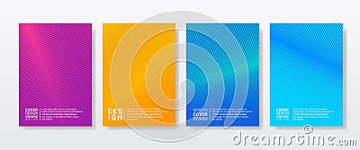 Color gradient abstract geometric pattern texture Vector Illustration