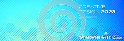 Color gradient background, geometric halftone pattern, vector abstract trendy graphic design. Honeycomb mosaic line pattern Vector Illustration