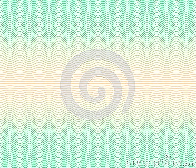 Color gradient background with waves. Guilloche. The protective layer for banknotes, diplomas and certificates. Vector Illustration