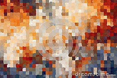 color gradient pixel pattern mosaic Stock Photo