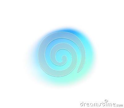 Color gradient round shape vector abstract background. Bright watercolor effect mesh with transparent part along the Vector Illustration