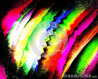 Color grunge rainbow Stock Photo